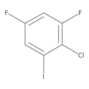 2-Chloro-1,5-difluoro-3-iodobenzene结构式