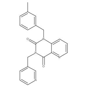 1-(3-methylbenzyl)-3-(pyridin-3-ylmethyl)pyrido[3,2-d]pyrimidine-2,4(1H,3H)-dione结构式