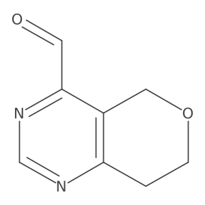 5H,7H,8H-Pyrano[4,3-D]pyrimidine-4-carbaldehyde结构式