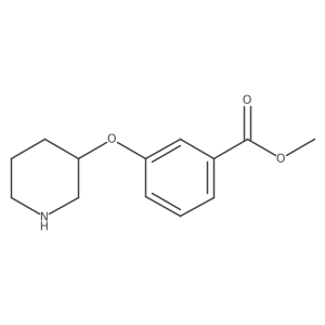 Methyl 3-(3-piperidinyloxy)benzoate结构式