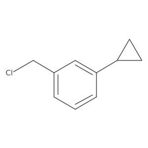 1-(Chloromethyl)-3-cyclopropylbenzene结构式