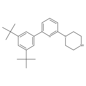 1-[6-(3,5-Di(tert-butyl)phenyl)pyridin-2-yl]piperazine Structure