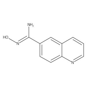 N inverted exclamation mark-Hydroxyquinoline-6-carboximidamide结构式