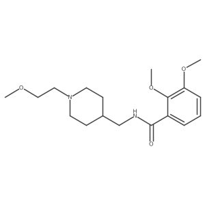 2,3-dimethoxy-N-((1-(2-methoxyethyl)piperidin-4-yl)methyl)benzamide结构式