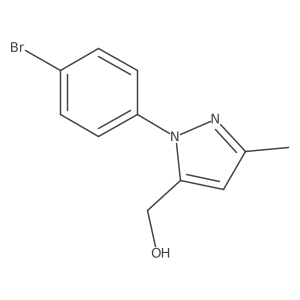 [2-(4-Bromophenyl)-5-methylpyrazol-3-yl]methanol结构式