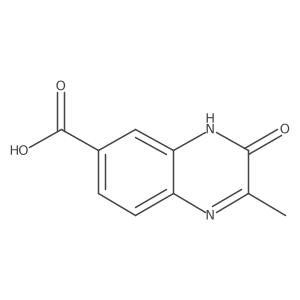 2-Methyl-3-oxo-3,4-dihydroquinoxaline-6-carboxylic acid结构式