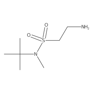 2-Amino-N-(1,1-dimethylethyl)-N-methylethanesulfonamide结构式