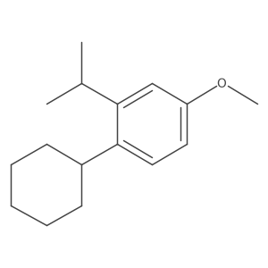 Cyclohexyl-4-methoxy-2-isopropyl-benzene Structure