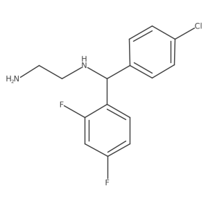 N-[(4-chlorophenyl)(2,4-difluorophenyl)methyl]ethane-1,2-diamine Structure