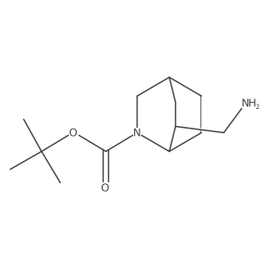 Tert-butyl 6-(aminomethyl)-2-azabicyclo[2.2.2]octane-2-carboxylate Structure