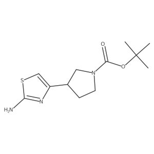 1-Boc-3-(2-amino-4-thiazolyl)pyrrolidine Structure