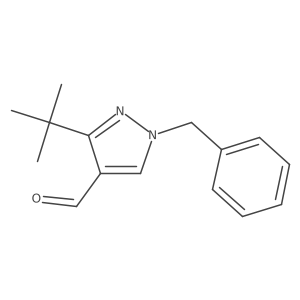 1-benzyl-3-tert-butyl-1H-pyrazole-4-carbaldehyde Structure