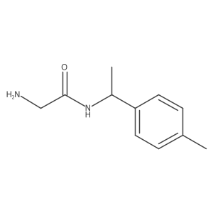 2-amino-N-[1-(4-methylphenyl)ethyl]acetamide结构式