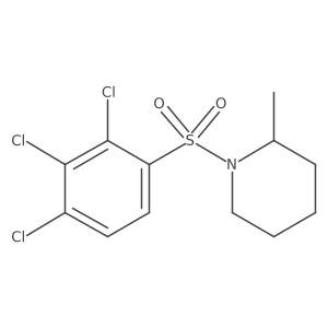 2-Methyl-1-(2,3,4-trichlorobenzenesulfonyl)piperidine结构式