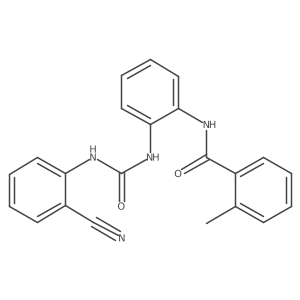 N-(2-(3-(2-cyanophenyl)ureido)phenyl)-2-methylbenzamide Structure