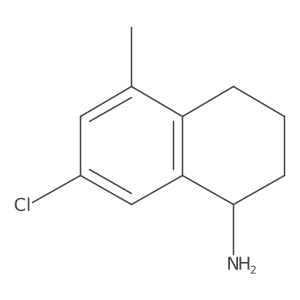 (R)-7-Chloro-5-methyl-1,2,3,4-tetrahydronaphthalen-1-amine Structure