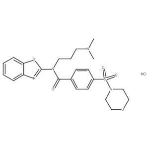 N-(benzo[d]thiazol-2-yl)-N-(3-(dimethylamino)propyl)-4-(morpholinosulfonyl)benzamide hydrochloride Structure