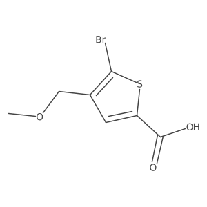 2-Thiophenecarboxylic acid, 5-bromo-4-(methoxymethyl)-结构式