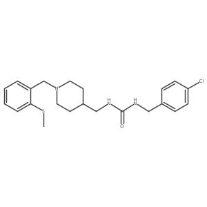 1-(4-Chlorobenzyl)-3-((1-(2-(methylthio)benzyl)piperidin-4-yl)methyl)urea结构式