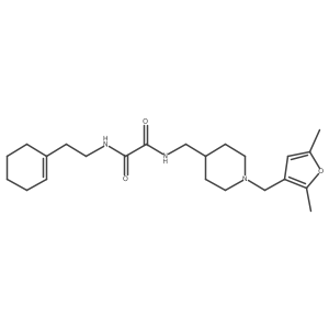 N1-(2-(cyclohex-1-en-1-yl)ethyl)-N2-((1-((2,5-dimethylfuran-3-yl)methyl)piperidin-4-yl)methyl)oxalamide Structure