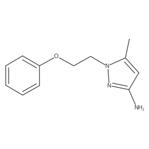 5-Methyl-1-(2-phenoxyethyl)-1H-pyrazol-3-amine结构式
