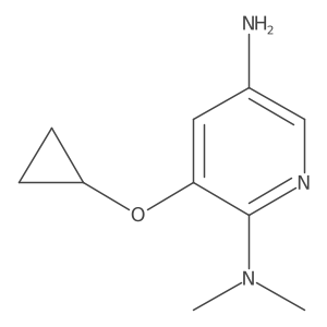 3-Cyclopropoxy-N2,N2-dimethylpyridine-2,5-diamine Structure