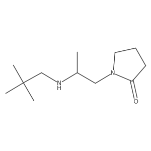 1-(2-(Neopentylamino)propyl)pyrrolidin-2-one Structure
