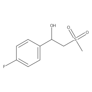 1-(4-Fluorophenyl)-2-(methylsulfonyl)ethanol结构式