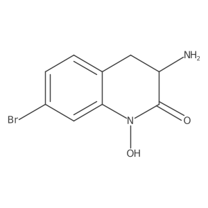 (3R)-3-amino-7-bromo-1-hydroxy-3,4-dihydroquinolin-2(1H)-one Structure