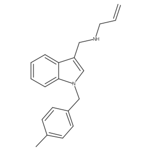 1H-Indole-3-methanamine, 1-[(4-methylphenyl)methyl]-N-2-propen-1-yl- Structure