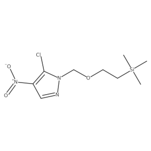 5-chloro-4-nitro-1-((2-(trimethylsilyl)ethoxy)methyl)-1H-pyrazole Structure