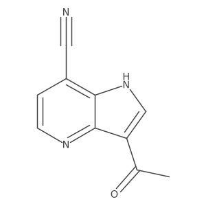 3-Acetyl-7-cyano-4-azaindole结构式