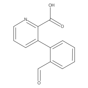 3-(2-Formylphenyl)picolinic acid结构式