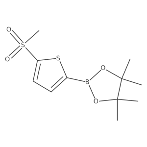 4,4,5,5-Tetramethyl-2-(5-(methylsulfonyl)thiophen-2-yl)-1,3,2-dioxaborolane Structure
