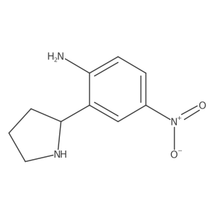 Benzenamine, 4-nitro-2-(2R)-2-pyrrolidinyl-结构式
