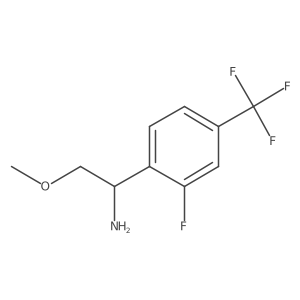 (S)-1-(2-Fluoro-4-(trifluoromethyl)phenyl)-2-methoxyethanamine结构式