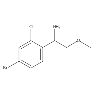 (R)-1-(4-Bromo-2-chlorophenyl)-2-methoxyethanamine Structure