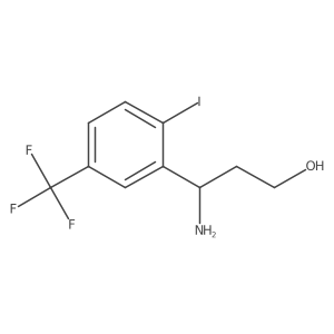 Benzenepropanol, I(3)-amino-2-iodo-5-(trifluoromethyl)-结构式