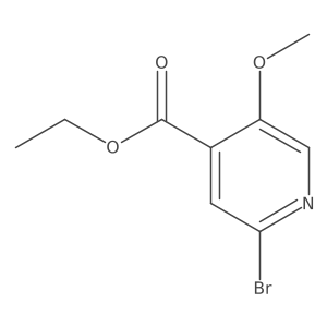 Ethyl 2-bromo-5-methoxyisonicotinate结构式