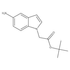tert-Butyl (5-amino-1H-indol-1-yl)acetate结构式
