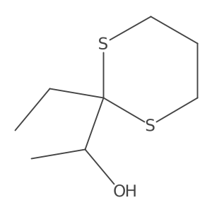 1-(2-Ethyl-1,3-dithian-2-yl)ethan-1-ol结构式