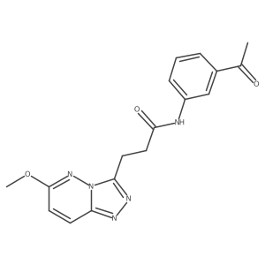 N-(3-acetylphenyl)-3-(6-methoxy[1,2,4]triazolo[4,3-b]pyridazin-3-yl)propanamide Structure
