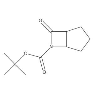 tert-butyl (1R,5S)-7-oxo-6-azabicyclo[3.2.0]heptane-6-carboxylate结构式