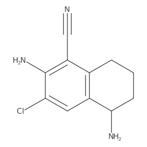 1-Naphthalenecarbonitrile, 2,5-diamino-3-chloro-5,6,7,8-tetrahydro-结构式