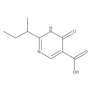 2-(Sec-butyl)-6-oxo-1,6-dihydropyrimidine-5-carboxylic acid Structure