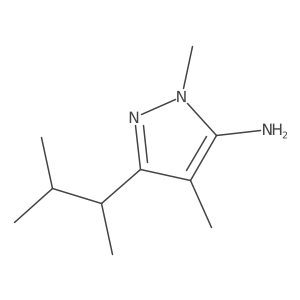 1,4-dimethyl-3-(3-methylbutan-2-yl)-1H-pyrazol-5-amine Structure