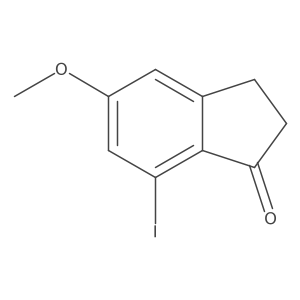 7-Iodo-5-methoxy-2,3-dihydroinden-1-one Structure