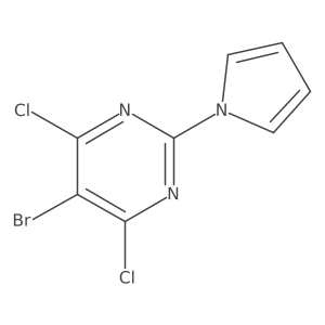 5-Bromo-4,6-dichloro-2-(1H-pyrrol-1-yl)pyrimidine Structure