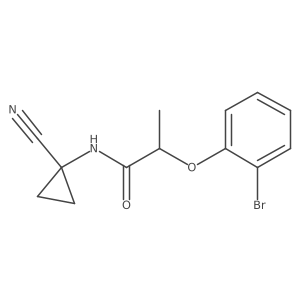 2-(2-bromophenoxy)-N-(1-cyanocyclopropyl)propanamide Structure