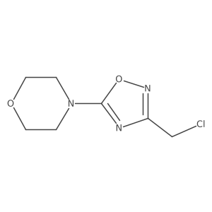 4-[3-(Chloromethyl)-1,2,4-oxadiazol-5-YL]morpholine结构式